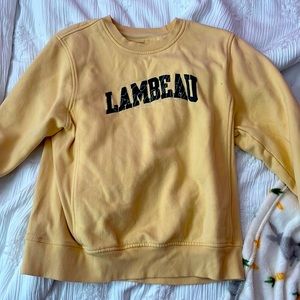 yellow crewneck